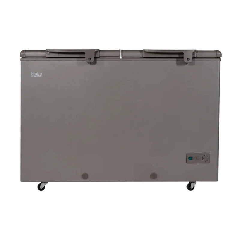 HAIER DOUBLE DOOR INVERTER DEEP FREEZER Model HDF-385I GREY