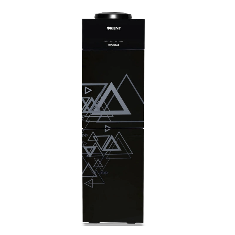 ORIENT WATER DISPENSER Model CRYSTAL 3 TAPS TRIANGLE BLACK